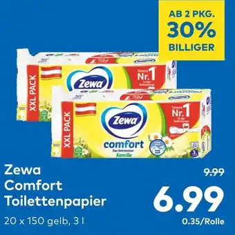T&G Zewa Comfort Toilettenpapier Angebot