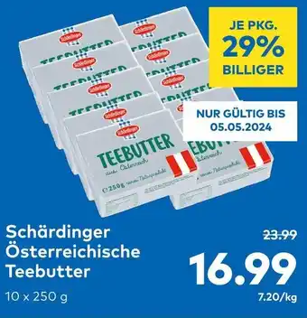 T&G Schärdinger Österreichische Teebutter 10 x 250g Angebot