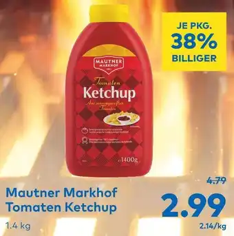 T&G Mautner Markhof Tomaten Ketchup 1.4kg Angebot