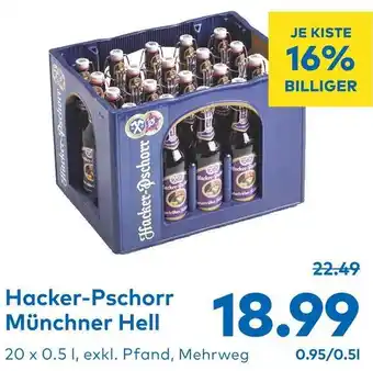 T&G Hacker-Pschorr Münchner Hell 20 x 0.5L Angebot