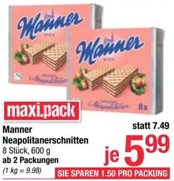 Maximarkt Manner Neapolitanerschnitten 600g Angebot