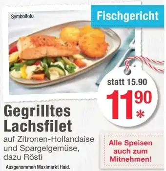 Maximarkt Gegrilltes Lachsfilet Angebot