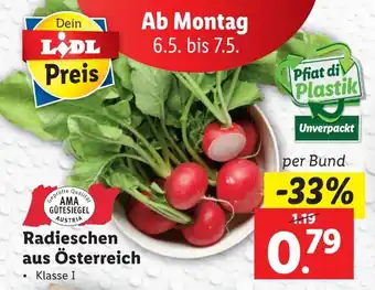 Lidl Radieschen aus Österreich Angebot