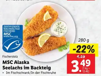 Lidl MSC Alaska Seelachs im Backteig 280g Angebot