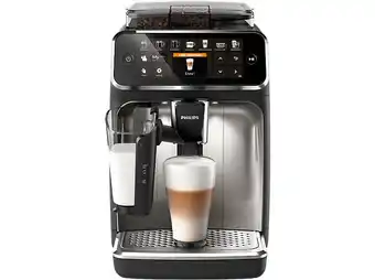 Media Markt Philips EP5447/90 Serie 5400 Latte GO Plus Kaffeevollautomat (Schwarz, Chrom, Scheibenmahlwerk aus Keramik, 15 bar, integrier Angebot