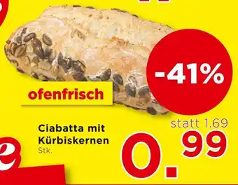 Unimarkt Ciabatta mit Kürbiskernen Angebot