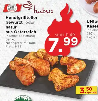 Unimarkt Hendlgrillteller gewürzt oder natur, aus Österreich Angebot