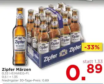 Unimarkt Zipfer Märzen 0.5L Angebot