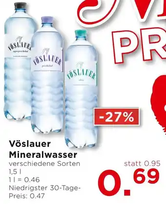 Unimarkt Vöslauer Mineralwasser 1.5L Angebot