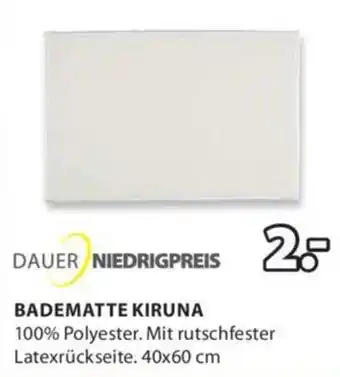 JYSK BADEMATTE KIRUNA Angebot