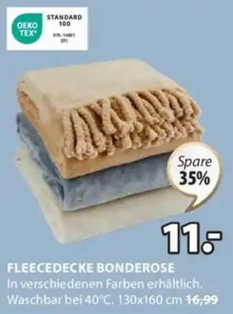 JYSK FLEECEDECKE BONDEROSE Angebot