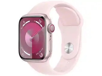 Media Markt Apple Watch Series 9 GPS + Cellular 41mm Aluminiumgehäuse, Sportarmband M/L, Rosé Smartwatch Angebot