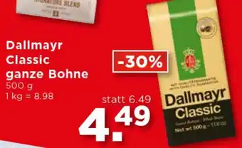 Unimarkt Dallmayr Classic Ganze Bohne 500g Angebot