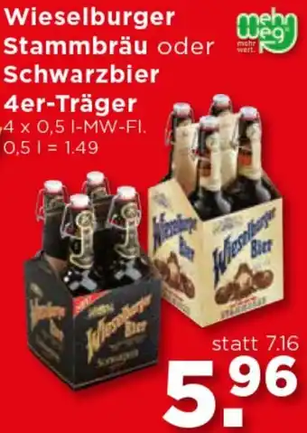 Unimarkt Wieselburger Stammbräu Oder Schwarzbier 4er-Träger Angebot
