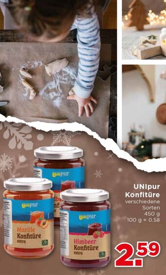 Unimarkt UNIpur Konfitüre 450g Angebot