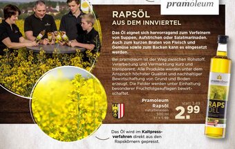 Unimarkt Pramoleum Rapsöl 500 ml Angebot