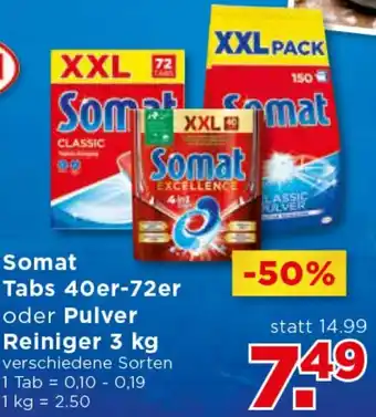 Unimarkt Somat Tabs 40er-72er Oder Pulver Reiniger 3 Kg Angebot
