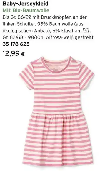 Tchibo Eduscho Baby-Jerseykleid Angebot