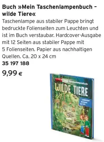 Tchibo Eduscho Buch >>Mein Taschenlampenbuch - wilde Tiere Angebot