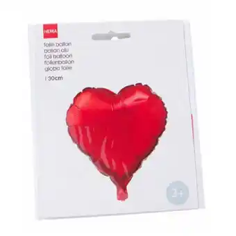 HEMA Folienballon Herz, 16cm HEMA 1 Stück