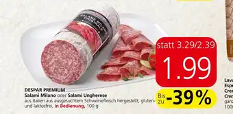 Spar Salami Milano oder Salami Ungherese Angebot