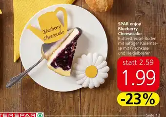 Spar SPAR enjoy Blueberry Cheesecake Angebot