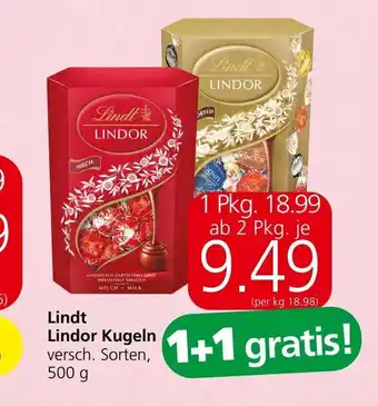 Spar Lindor Kugeln 500g Angebot