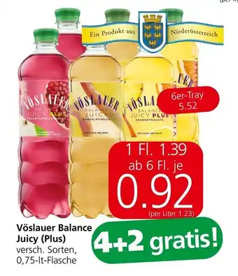 Spar Vöslauer Balance Juicy Angebot