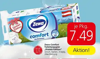 Spar Zewa Comfort Toilettenpapier Dialekt-Edition Angebot