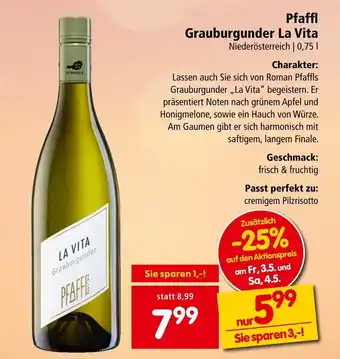 Interspar Grauburgunder La Vita Angebot