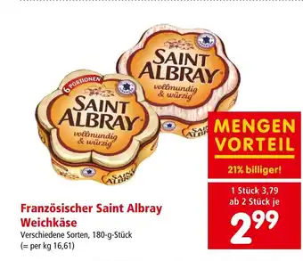 Interspar Französischer Saint Albray Weichkäse Angebot