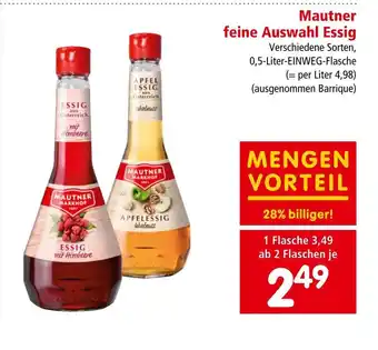 Interspar Mautner feine Auswahl Essig Angebot