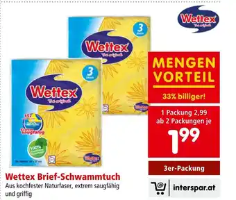 Interspar Wettex Brief-Schwammtuch Angebot