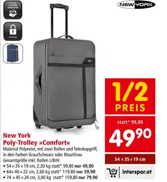 Interspar New York Poly-Trolley Comfort Angebot