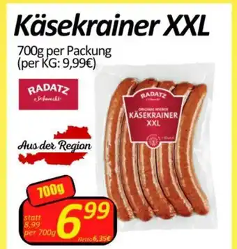 Wurstico Käsekrainer XXL Angebot