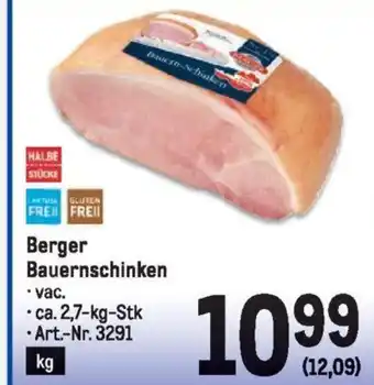 Metro Berger Bauernschinken Angebot