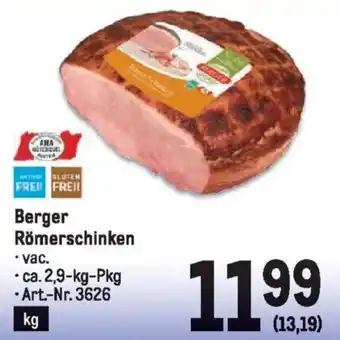 Metro Berger Römerschinken Angebot