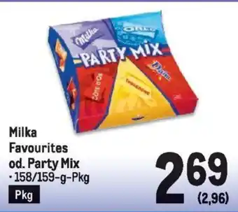 Metro Milka Favourites od. Party Mix Angebot