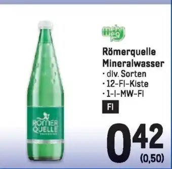 Metro Römerquelle Mineralwasser Angebot