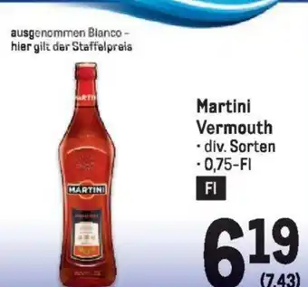 Metro Martini Vermouth Angebot