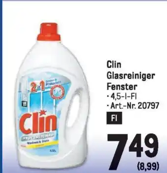 Metro Clin Glasreiniger Fenster Angebot