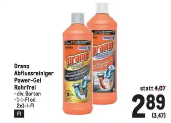 Metro Drano Abflussreiniger Power-Gel Rohrfrei Angebot