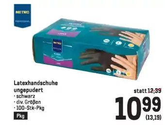 Metro Latexhandschuhe ungepudert Angebot