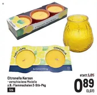 Metro Citronella Kerzen Angebot