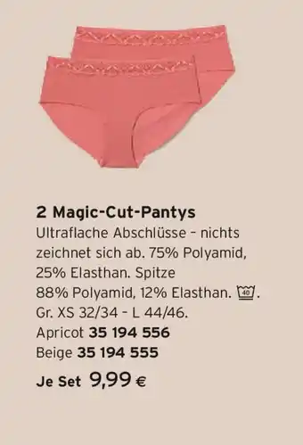 Tchibo Eduscho Magic-Cut-Pantys Angebot