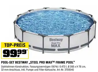 OBI POOL-SET BESTWAY „STEEL PRO MAX Frame Pool Angebot