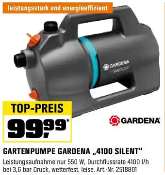 OBI GARTENPUMPE GARDENA „,4100 SILENT Angebot