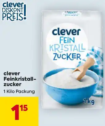 Billa clever Feinkristall- zucker 1kg Angebot