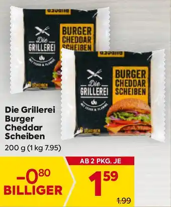 Billa Die Grillerei Burger Cheddar Scheiben 200g Angebot