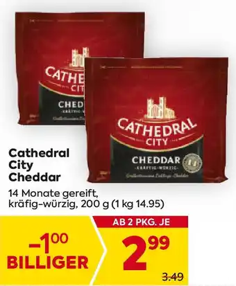 Billa Cathedral City Cheddar 200g Angebot